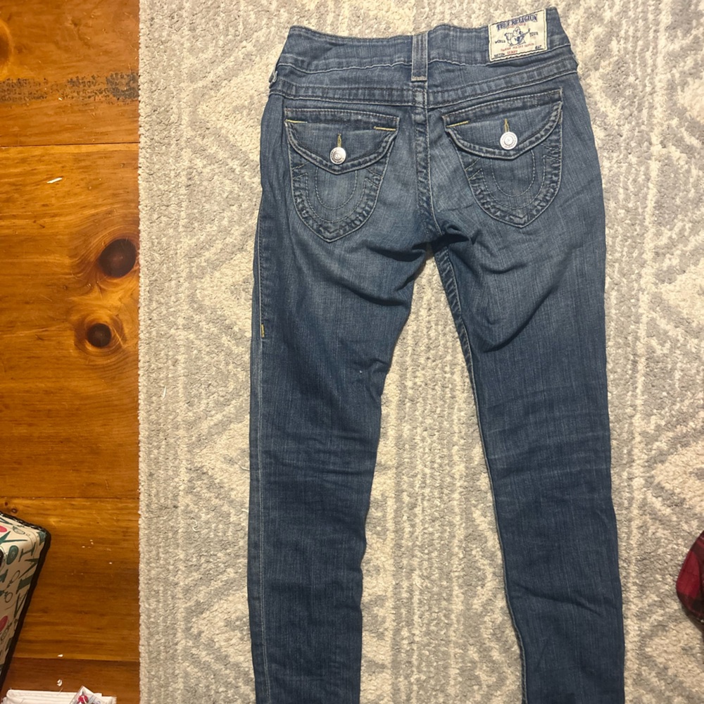 True Religion Women's Dark Blue Skinny Jeans